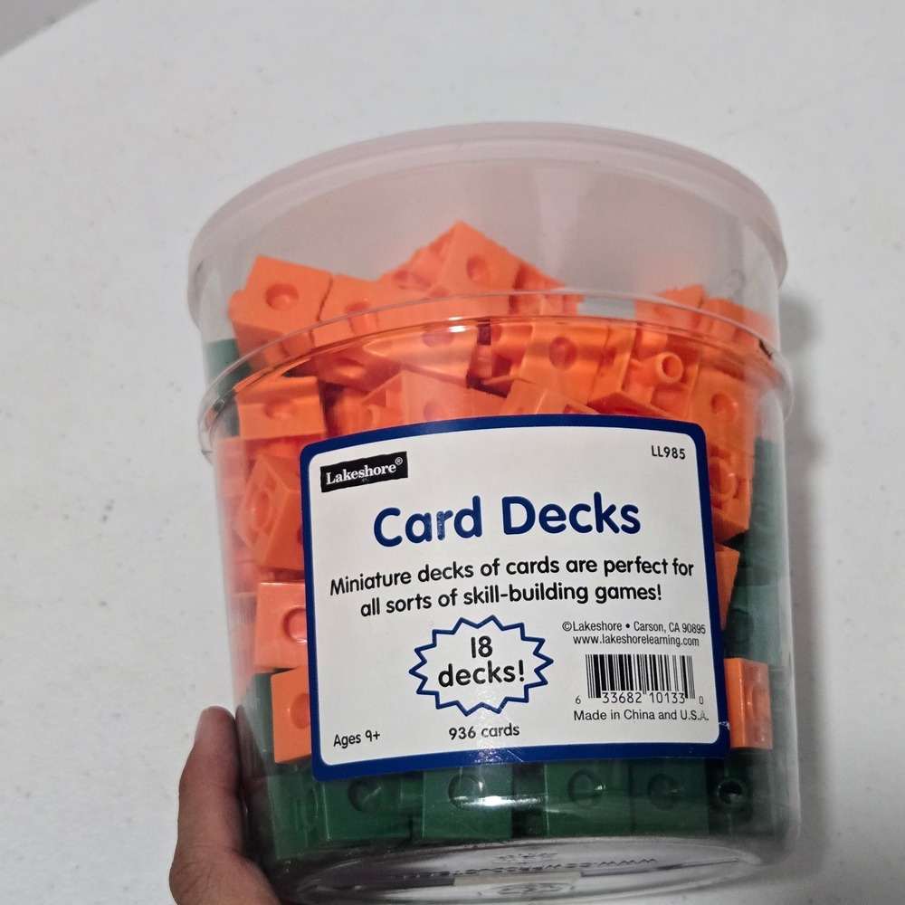 Lakeshore Learning Unifix Cubes Math Manipulatives Orange Green Blocks LL985